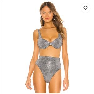 COPY - NWT Nookie Carnivale Underwire Bikini Top  Silver